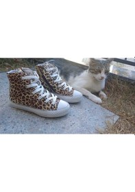 Resim Scarpe Magiche Leopar Desenli Kız Ayakkabı 31-35 Numara Arası Işıksızdır Leopar Desenli 