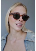Resim Bilge Karga Ryan Leopard Dark Green Kadın Güneş Gözlüğü 