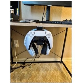 Resim Masaya Monte Playstation 5 İle Uyumlu 5 Kol Standı, Ps5 İçin Kol Ve Kulaklık Standı, Aksesuar Set, Wq3vwqevwqe 