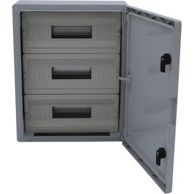 Resim Çetinkaya 35x50x19,5 Abs Pano 3x15 Opak Kapaklı 45 Otomat Pano Çp 5107 