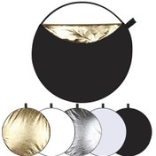 Resim Neevoyu 60 Cm 5'li Fotoğraf Işık Yansıtıcı - Altın/gümüş/beyaz/siyah/yumuşak Işık, Taşınabilir Çanta İle 