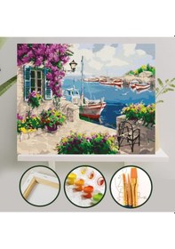 Resim Sayılarla Boyama Tuval Seti 40X50 Cm - Mor Sümbül 