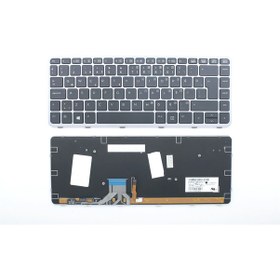 Resim HP Uyumlu Elitebook Folio 1040 G2 Klavye Led Backlit 127140101543 