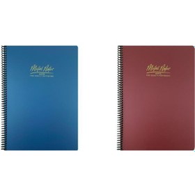 Resim Gıpta Metal Notes A4 Spiralli Defter Pp Kapak 100 Yaprak Kareli 2 Adet 