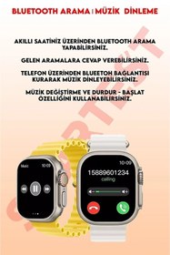 Resim FERRO Watch Ultra Android Ve Ios Uyumlu Akıllı Saat 2 Yıl Garantili Macit Saat Güvencesiyle Fsw1112 