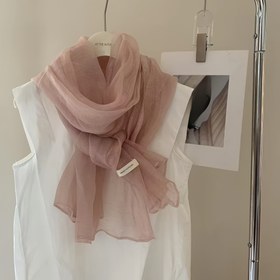Resim UTXI Zarif Hafif Şal - Yumuşak Pembe, Şık Sonsuz Tasarım, Bahar ve Yaz için Mükemmel, Düğünler ve Rahat Geziler için İdeal, Hafif Şal | Şık Şal | Polyester Karışımı 