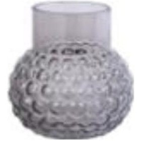 Resim Evdema Püskürtme Gri Cam Vazo 15 15 15 Cm 