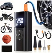 Resim Motion003 Evrensel Lastik Sise Pompasi Siyah Araba Bisiklet Motosiklet Basketbol Topu 