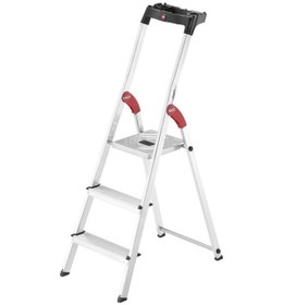 Resim Hailo L60 Standartline 3 Basamaklı Alüminyum Merdiven 