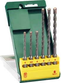 Resim Bosch - SDS-Plus Kırıcı Delici Matkap Ucu Seti 6 Parça (5/5,5/6x110mm 6/7/8x160mm) 