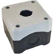 Resim 22mm Buton Kutusu Gri-siyah İkili 