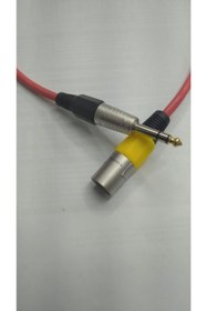 Resim Yeka 6.3 Mm Erkek- Xlr Erkek Stereo Trs Kablo 3 Metre Kırmızı 