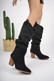 Resim Muggo Ilkn05 Kovboy Kadın Çizme 