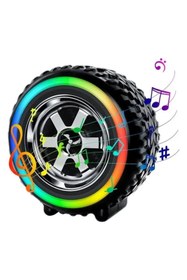 Resim Platoon Pl-4598 Bt+tf+fm+tws+usb Type-c Girişli Işıklı Lastik Speaker G2389 