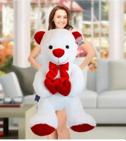 Resim 80 Cm Bobo Peluş Ayıcık Mavi 