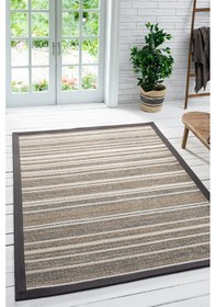 Resim Etnik Mavi Halı Bordürlü Salon Oturma Odası Çocuk Odası Yatak Odası Halısı 2551b Mavi 