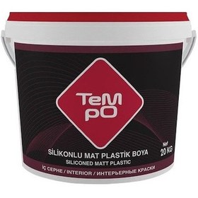 Resim Tempo Silikonlu Mat Plastik İç Cephe Duvar Boyası 20 Kg Açık Mavi 