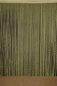 Resim KÜÇÜK PUANLI MODEL YEŞİL RENK HAZIR İP PERDE 300 * 270 cm 