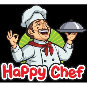 Resim Reysa Tasarım Mutlu Chef Sticjer 10x10 cm Renkli Sticker 