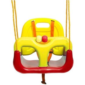 Resim Çocuk & Bebek Salıncağı Salıncak Emniyet Kemerli Sarı Kırmızı 