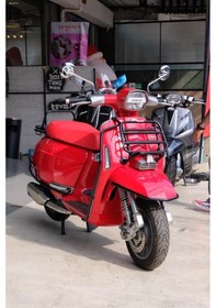 Resim Lambretta G 350 Ön Taşıma Demiri Siyah Sis Farı Montaj Ayaklı / Friendship 
