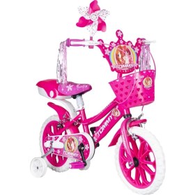 Resim Tommybaby 15 Jant Çocuk Bisiklet Vitessiz Pembe Renkli 4-5-6 Yaş Erkek Çocuklar İçin 