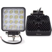 Resim CRN 2 Adet 16 Ledli Off Road Çalışma Lambası / Projektör 48watt 12v / 