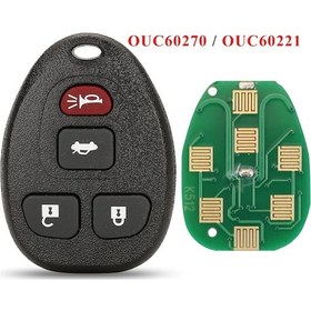 Resim Buick Chevrolet Cadillac Gmc Saturn İçin 315mhz Ouc60270 Uzaktan Kumandalı Anahtarsız Giriş Araba Anahtarı Fob'u 0448 