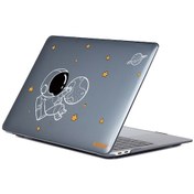 Resim Enkay Macbook Pro 16" Desenli Tasarım Koruyucu Laptop Kılıfı Astronot No.5 