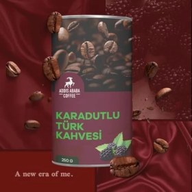 Resim Mena Rise Addis Ababa Coffee - Karadutlu Türk Kahvesi, Aromalı Türk Kahvesi 250 gr 