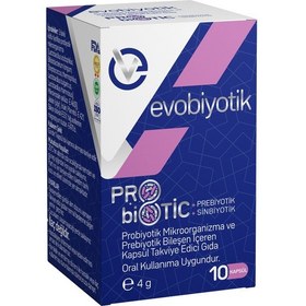 Resim Evo Pharma Evobiyotik Probiyotik Mikroorganizma Bileşen İçeren Gıda Takviyesi 10 Kapsül 