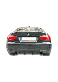 Resim Bmw E92 M Technic Difüzör Difizör Plastik Parlak Siyah 2007-2013 3 Serisi Arka-bodykit-ek-karlık 