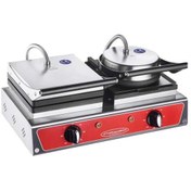 Resim Csa İnox Karacasan Endüstriyel Elektrikli Papatya + Kare Waffle Makinesi 