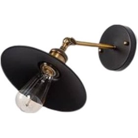 Resim Rıolıght Mafsallı Siyah Eskitme Aplik Çap: 23Cm Siyah 