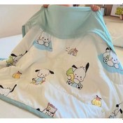 Resim Çocuk Yıkanmışpamuklu Yaz Soğutma Yorganı Süper Yumuş Ak Soğutma Klima Yorgananı-pacha Köpeği 