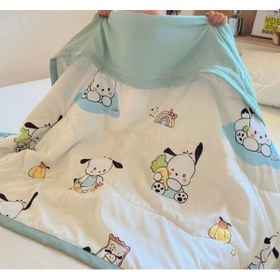 Resim Çocuk Yıkanmışpamuklu Yaz Soğutma Yorganı Süper Yumuş Ak Soğutma Klima Yorgananı-pacha Köpeği 