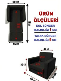 Resim Çocuk Koltuğu Komple Sünger Katlanabilir Yataklı Minder Yatak 0-4 Yaş Soho Siyah Standart 