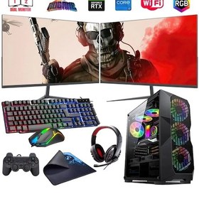 Resim Rogame RKT660851 i7-13700F 32 GB 1 TB M2 6 GB RTX3050 Çift 24" Free Dos Masaüstü Oyuncu Bilgisayarı 