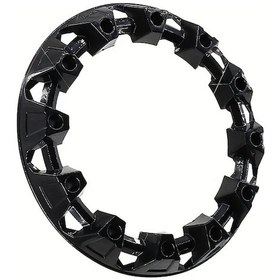 Resim Chuangyinshop Lıngqı 10 Inç Siyah Jant Kapağı Tüm Arazi Aracı Plastik Jant Koruma Kapakları 