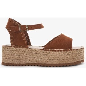 Resim Louis Cardy Calas Taba Hakiki Deri Kadın Espadril Sandalet 