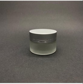 Resim 20 Cc Buzlu Cam Krem Kavanoz - Gümüş Kapaklı İç Contalı - 20ml B 