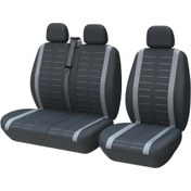Resim Evrensel 1+2 Koltuk Örtüsü Çoğu Araba Kamyon SUV İçin Koltuk Örtüsü 