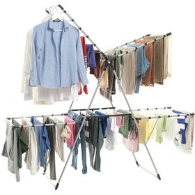 Resim Flexdry 2 Katlı 25 Metre Asma Boylu, Uzun Ömürlü, Rahat Kullanımlı Çamaşır Kurutmalık Gri - Siyah 