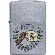 Resim Zippo Paw Bump Design Street Chrome Pocket Çakmak - 49007-00063-MODEL20 