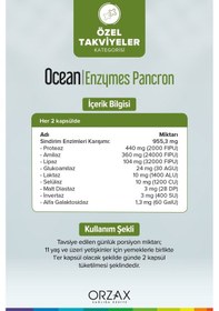 Resim Ocean Enzymes Pancron 2 x 60 Kapsül 