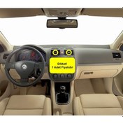 Resim VW Golf 5 2004-08 Orta Havalandırma Izgarası Tuşu 1K0819728J 1 Ad 