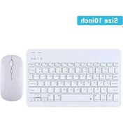 Resim Willowhaven Bluetooth Kablosuz Klavye Fare Set, İpad Uyumlu, Air White, Portuguese Dil, Android İos Samsung Xiaomi Tabletler İçin 