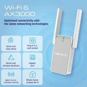 Resim Dora Shopping 6 AX3000 Menzil Genişletici Wi-Fi Mesh Repeater Range Extender Access Point -3411 