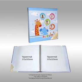 Resim Nurcan Foto NRCN-12BSA 315 x 325 MM 20 Yaprak 40 Sayfa Bebek Yapıştırmalı Fotoğraf Albümü 