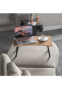 Resim Alpa Ev Mobilya Katlanabilir Laptop Sehpası, Taşınabilir Katlanır Masa, Kahvaltı Ve Çalışma Masası Atlantik Çam 